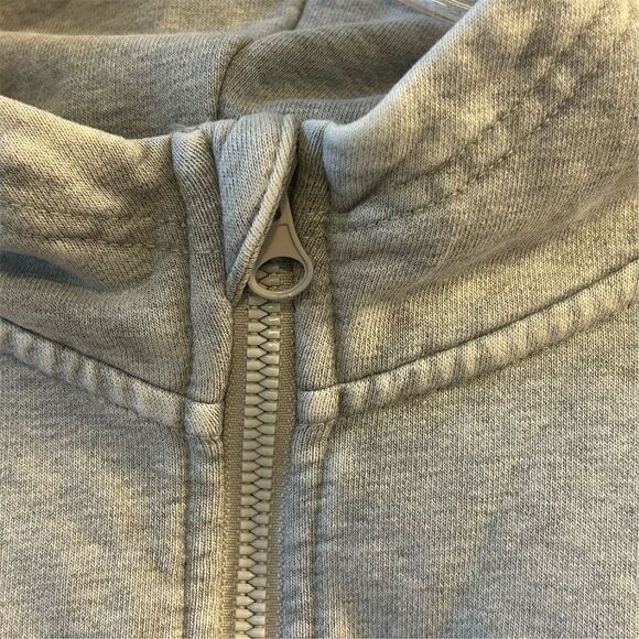 JoyLab Women's Medium Gray Half-Zip Hoodie Long Sleeve Casual Top - Picture 4 of 14